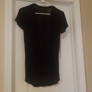 XS New York & Co Black hi low top with open neck